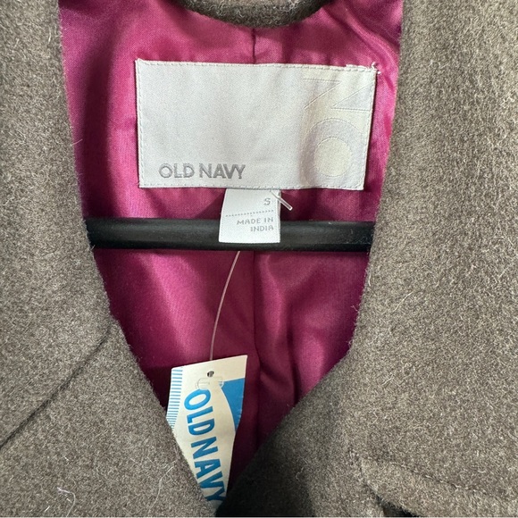 Old Navy Early 2000s Deep Brown Wool Pea Coat Size Small NWT - Picture 4 of 8